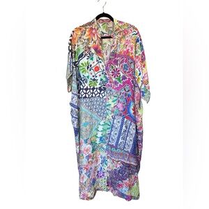 Johnny Was Loci Patchwork Kaftan